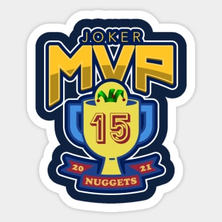 Nikola Jokic MVP Denver Nuggets 2021 Art Sticker